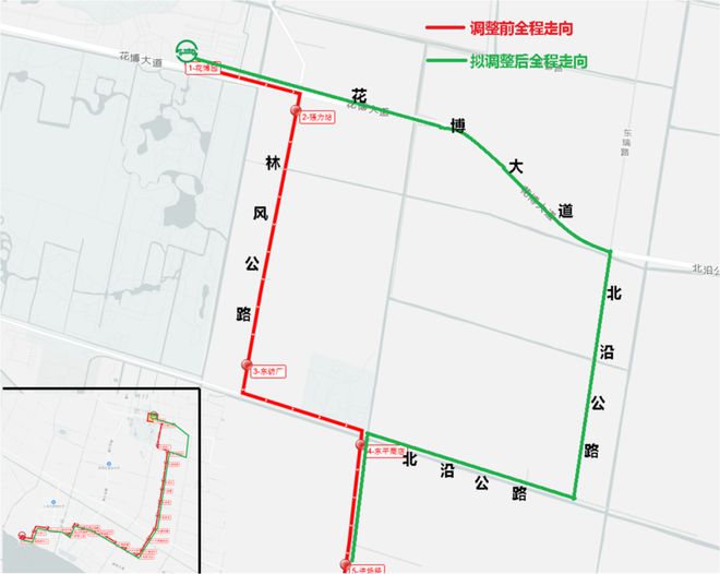 今起崇明两条公交线路进行优化调整(图1)