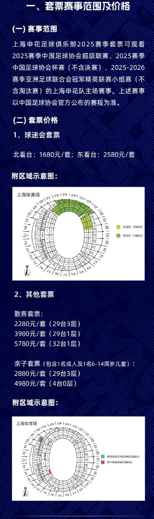 九游体育网站：2025赛季中超各队套票价格：申花散客价最高西海岸最为亲民(图3)