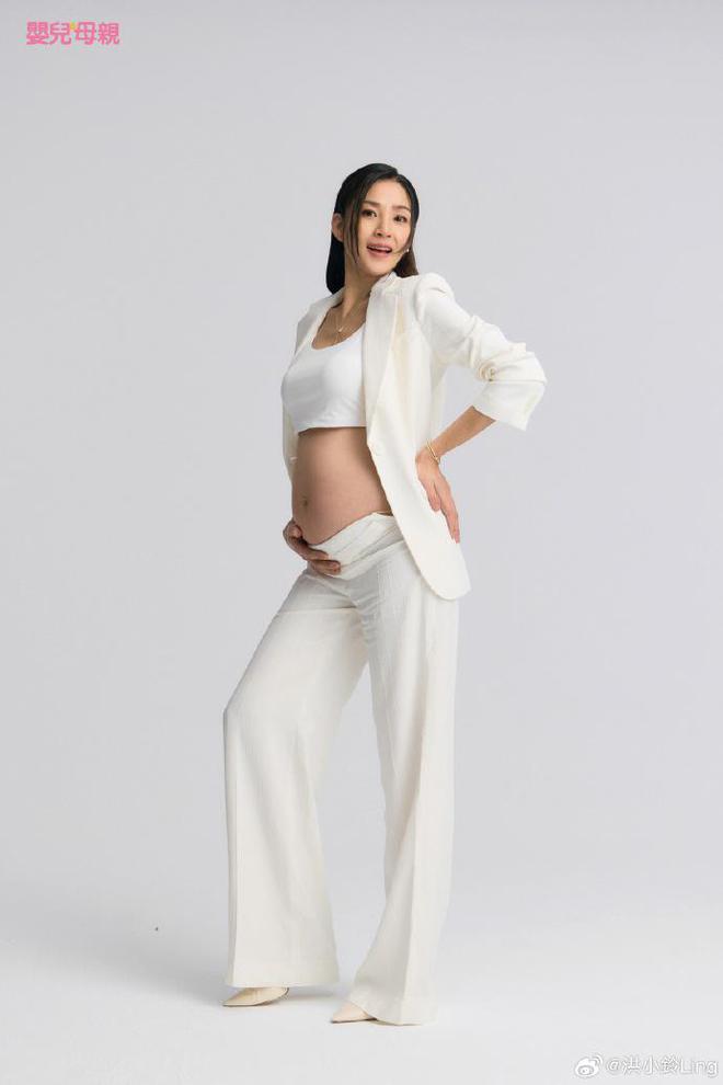 恭喜！47岁洪小玲产女女儿照片和乳名曝光帅气老公欣喜发文！(图9)